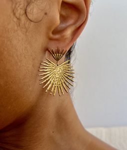 FAN PALM EARRINGS - Imagen 3