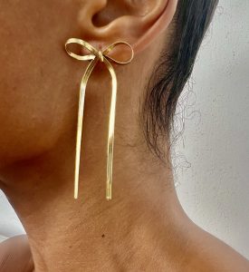 BOW EARRINGS - Imagen 2